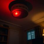 hardwired fire alarm beeps randomly at night