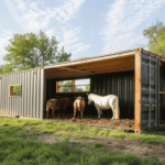 shipping container barn ideas